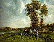 Pierre-Jacques Cazes Ecole de Barbizon oil painting picture wholesale